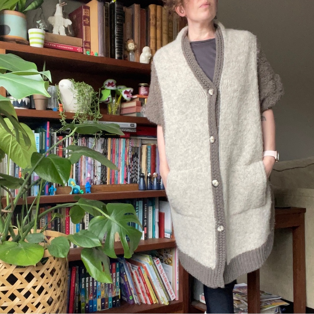 Anthropologie Sleeping on Snow O/SP chunky knit long vest